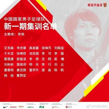 开云体育官网-李铁首期国足集训名单 卓尔俱乐部老总：看了脸红